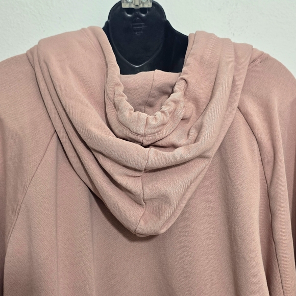 GAP Blush Pink Cropped Boxy Hoodie Sweatshirt Women's XL Tall - Picture 2 of 5